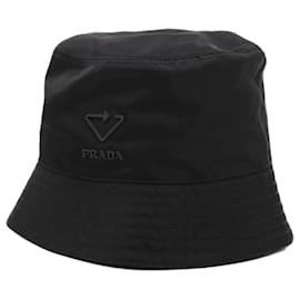 Prada Chapéu bucket em Re-Nylon preto - tamanho S