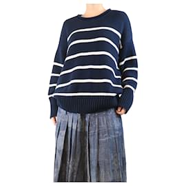 Marine gestreifter Pullover - Größe XL - Autre Marque