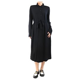 Autre Marque Robe chemise noire ceinturée - taille L