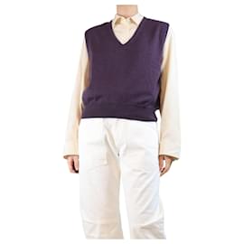 Lila Sonia Pullover-Weste - Größe UK 8 - Soeur