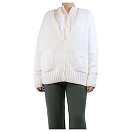 Weißer oversized Cardigan - Größe S - Autre Marque