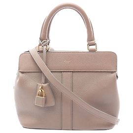 Céline Borsa in pelle Celine Brown Small Cabas de France