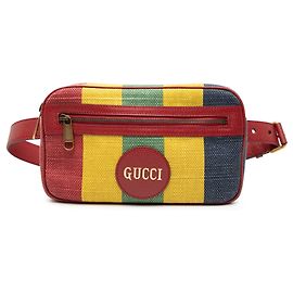 Belt bag in tela Baiadera rossa Gucci