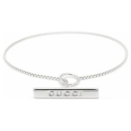 Bracciale Lariat Charm Gucci in Oro Bianco 18K