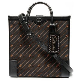 Schwarze 2-in-1 Leder-Tote von Gucci
