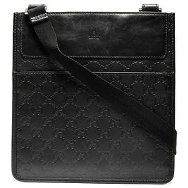 Sac à bandoulière en cuir GGssima de Gucci