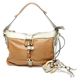 Borsa in pelle Chloé Kerala a spalla in marrone