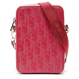 Christian Dior Trotter Schultertasche aus Leder