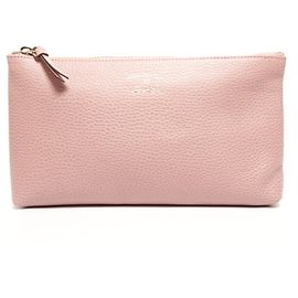 Pochette in pelle rosa Gucci