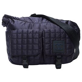 Borsa a spalla Chanel Sport Line blu navy