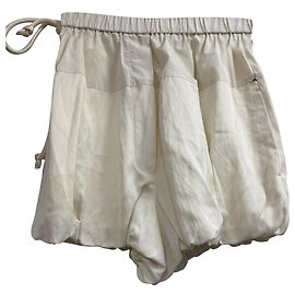 Shorts a palloncino con cordino Sportmax in viscosa bianca