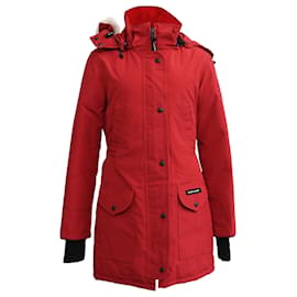 Giacca Parka Trillium Canada Goose in Borgogna in Poliestere