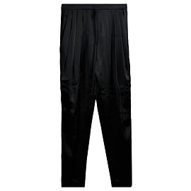 Autre Marque Pantaloni plissettati drappeggiati in acetato nero di Philosophy by Lorenzo Serafini
