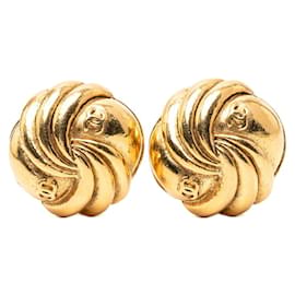 Orecchini a clip vintage Chanel Coco Mark