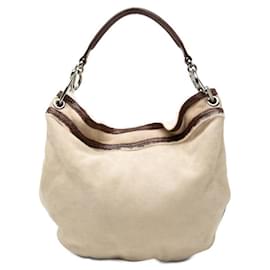 Borsa a Spalla Unica Loewe in Pelle Marrone Beige