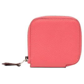 Porte-monnaie Azap Silkin Hermès en Rose Azalee