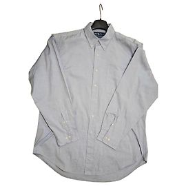 Camicia Ralph Lauren Yarmouth Azzurra in Cotone Oxford