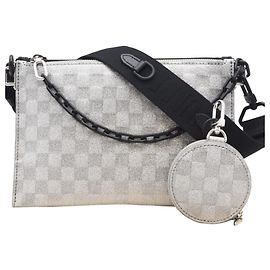 Louis Vuitton Damier Glitter Taurillon Monogram Trio Pouch NM M59682