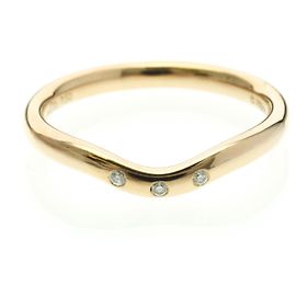 Tiffany & Co Tiffany Gebogene Bandring mit 3 Diamanten aus Roségold