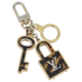 LOUIS VUITTON Schlüsselanhänger Confidence Schlüsselhalter aus Metall Gold M65088 LV Auth BA11152