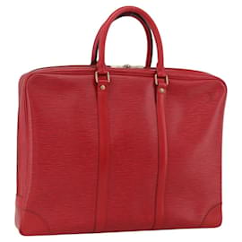 LOUIS VUITTON Epi Porta Documenti da Viaggio Borsa Business Rossa M54477 LV Auth LNZ498