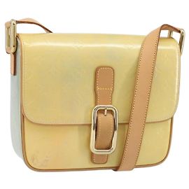 LOUIS VUITTON Borsa a Spalla Monogram Vernis Christie GM Grigio M91148 Auth ki6480