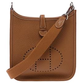Hermès Borsa HERMES Mini Evelyne in Pelle Dorata - 103279