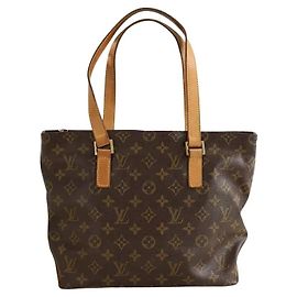 Louis Vuitton Borsa a mano Piano in pelle marrone