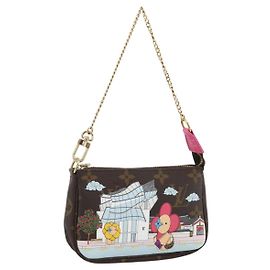 LOUIS VUITTON Monogram Vivienne Mini Pochette Accessoires M81633 Auth 167031SM