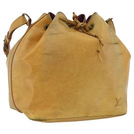 LOUIS VUITTON Borsa a Spalla Petit Noé Epi Gialla M44109 LV Auth BA11042