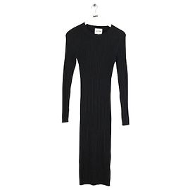 Autre Marque Schwarzes Kaschmirkleid