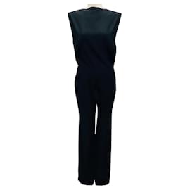 Mono negro sin mangas de crepé Maison Martin Margiela