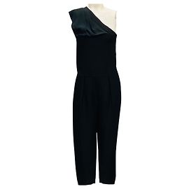 Stella Mc Cartney Mono negro de un hombro con relieve de serpiente de Stella McCartney
