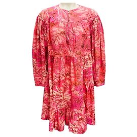 Mini Kleid mit Floralprint Leiko Camellia Pink Ulla Johnson