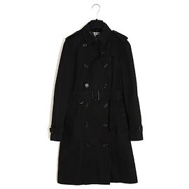 Burberry Imper FR34 38 Westminster Heritage Abrigo Trench Negro de Algodón UK6 8 US4