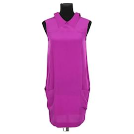 Violettes Seidenkleid - Miu Miu