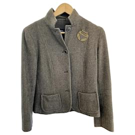 Chaqueta Weekend Max Mara de lana marrón gris