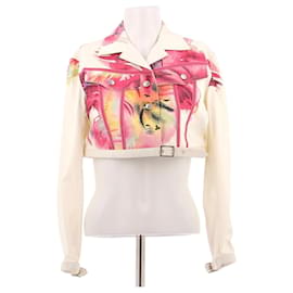 Dior Jeansjacke mit bunten Mustern