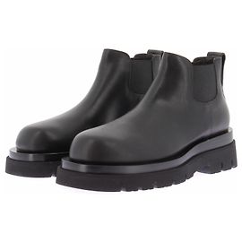 Bottega Veneta Botines "Chelsea Lug" bajos negros de cuero
