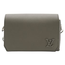 Borsa a spalla in pelle Taurillon khaki Louis Vuitton