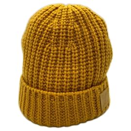 Gelbe Kaschmirstrickmütze von Louis Vuitton