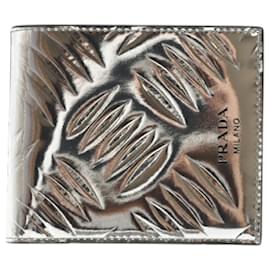 Prada Patent Leather Compact Bifold Wallet