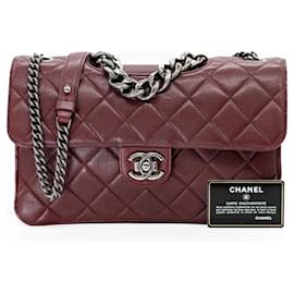 Chanel Perfect Edge Grande Double Flap – Bordeaux / Rutenio – Set Completo