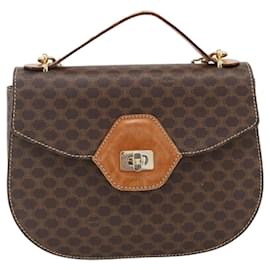 Céline Celine Vintage Macadam Tela e Pelle