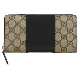 Gucci GG Supreme Leder Langbörse