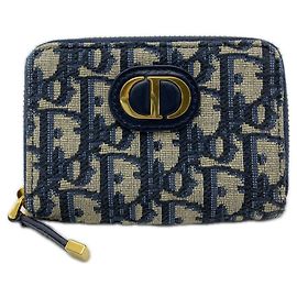 Portamonete in jacquard obliquo Christian Dior