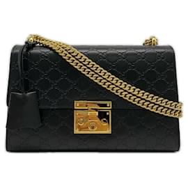 Borsa a Spalla in Pelle Guccissima Padlock di Gucci