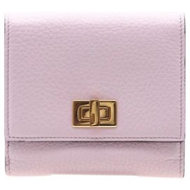 Billetera compacta Selleria de cuero Peekaboo de Fendi