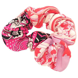 Hermès Claudia Silk Multicolor Scrunchie