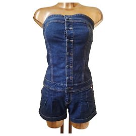 Autre Marque Mono corto de denim sin tirantes
